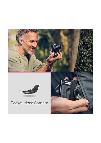 Lumıx DC-TZ99E-S Kompakt Seyahat Zoom Kamera, Leica Dc Lens, 30X Zoom, 24-720 Mm, 20,3 Mp, Oıs, 4K 30P Video, 3 Inç Katlanabilir Monitör, Wifi, Bluetooth, Gümüş modelleri