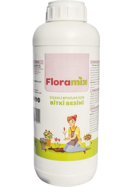 Çiçekli Bitkiler Için Özel Organik Bitki Besini 1 Litre