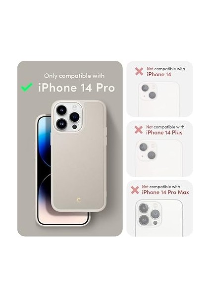 Ciel By Cyrıll iPhone 14 Pro Kılıf Kajuk Mag Magsafe Özellikli Cream - ACS05027 fiyatları