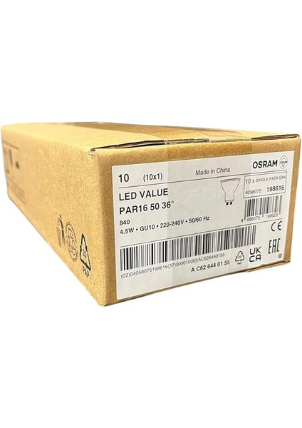 4,5W GU10 LED Ampul 4000K – 10'lu Ekonomik Paket | Günışığı, 350 Lümen, 36° Işık Açısı, Enerji Tasarruflu, 15000 Saat Ömürlü indirimleri