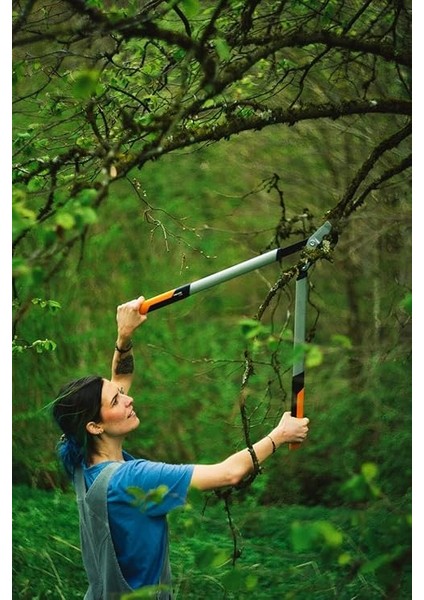 Yeşil Ağaç Için Baypas Bıçaklı Budama Makası, Powergear x Raf Sistemi, Boyut L, Yapışmaz Kaplama, Kesme Çapı: 5 Cm, Sertleştirilmiş Çelik, Uzunluk: 80 Cm, Siyah/turuncu, LX98, 1020188 indirimleri