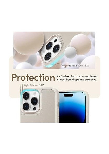 Ciel By Cyrıll iPhone 14 Pro Kılıf Kajuk Mag Magsafe Özellikli Cream - ACS05027 indirimleri
