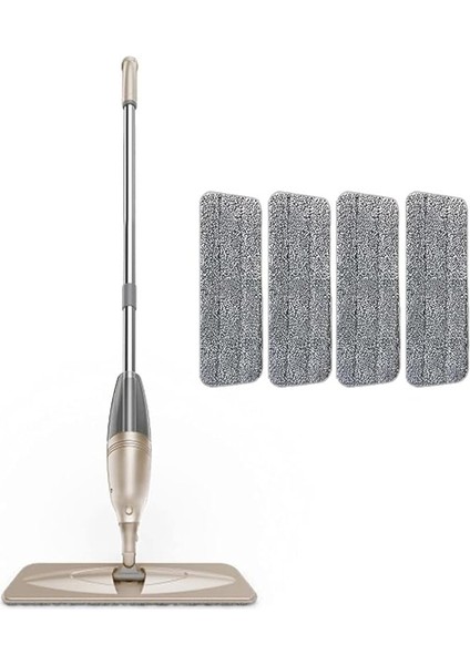 Home Sprey Mop 4 Mikrofiber Mop (Krem)