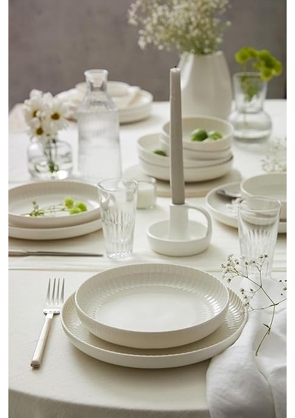 Porselen Bone Crest 18 Parça 6 Kişilik Yemek Takımı modelleri