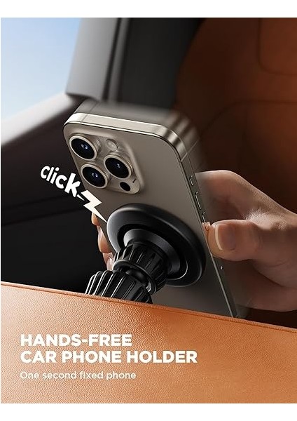 Magsafe Araç Montajı, Esnek Döndürme Manyetik Telefon Tutacağı, Araba Havalandırma Için Eller Serbest Araç Havalandırma Telefon Tutucu Klipsi iPhone 15 14 13 12/samsung/huawei Vb. ile Uyumlu modelleri