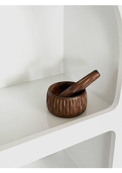 Home Akasya Ahşap Sarımsak Ezici Havan Seti – Tokmaklı Baharat ve Sarımsak Ezici, Doğal Ahşap El Yapımı Mutfak Yardımcısı, Dayanıklı ve Estetik Ezme Havanı (Desenli) modelleri