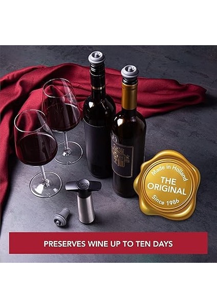 Vin Şarap Koruyucu Paslanmaz Çelik Hediye Kutusu - Şarabınızı Taze ve Keyifli Tutun - Açılmış Şişelerinizin Kalitesini Koruyun - Lüks Şarap Aksesuarı fiyatları