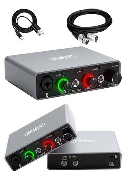 Central-Gr Pack-1 Stüdyo Kayıt Ekipmanları GLX-700GR Ses Kartı MX-2020 Stüdyo Mikrofon modelleri