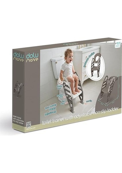 Oyuncak Kaymaz Merdivenli Klozet Adaptörü Gri fırsatları