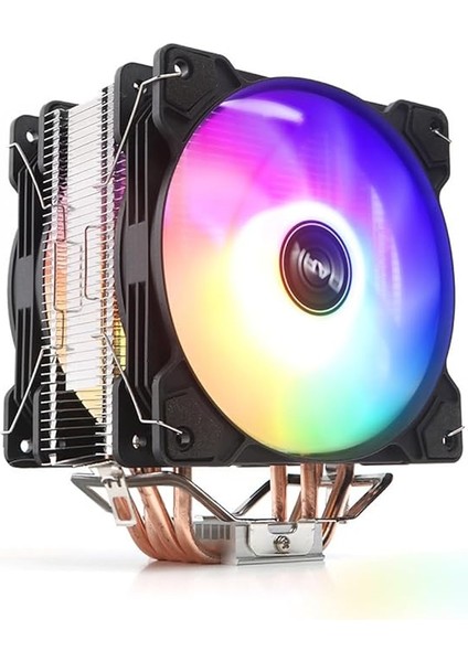 Freezer X123 Duo 12CM Frgb LED Fanlı, Intel/amd Uyumlu, 4pin Pwm Bağlantılı Kule Tipi Işlemci Soğutucu (DKCCX123DUO)