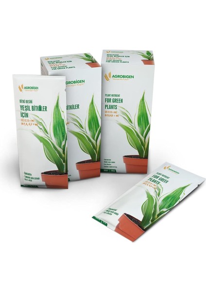 Yeşil Bitkiler Için Bitki Besini(Katı-35 gr x 4 Adet)
