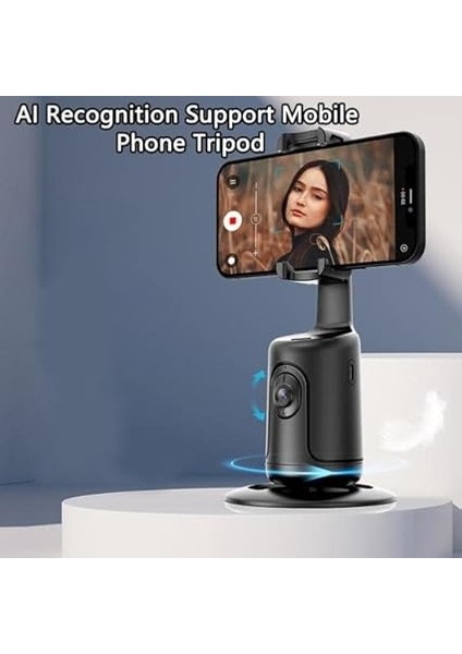 P01 360° Hareket Algılayıcı Sensörlü Akıllı Çekim Selfie Video Takip Tripodu Gimbal Telefon Tutucu Vlog Tripod modelleri