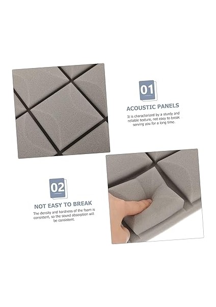 4 Duvarlar Için Gürültü Azaltıcı Ses Panelleri Akustik Paneller Kendinden Yapışkanlı Akustik Stüdyo Panelleri Meydan Ses Yalıtım Matı Köpük modelleri