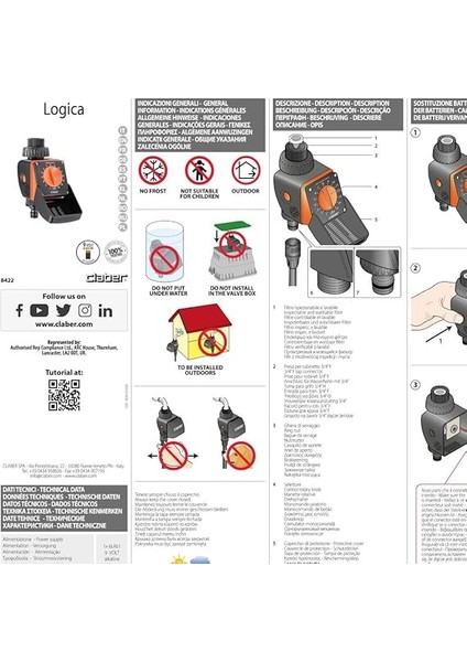 8422 Aquauno Logıca Tımer/sulama Zamanlayıcısı indirimleri