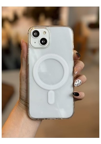 Aksesuar Iphone 13-14 ve 15 ile Uyumlu Magsafe Özellikli Şeffaf Kılıf fiyatları