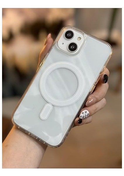 Aksesuar Iphone 13-14 ve 15 ile Uyumlu Magsafe Özellikli Şeffaf Kılıf modelleri