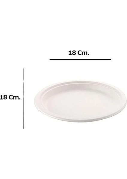 Nature Ekolojik Karton Kağıt Parti Tek Kullanımlık Tabak - 18 Cm. - 50 Adetlik 1 Paket fırsatları