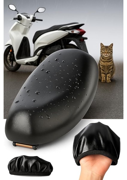 Caro (1064) Honda Pcx Su Tutmaz Sele Kılıfı PCX125 Sele Kılıfı PCX150 Sele Örtüsü Scooter Sele Örtüsü ile Uyumlu