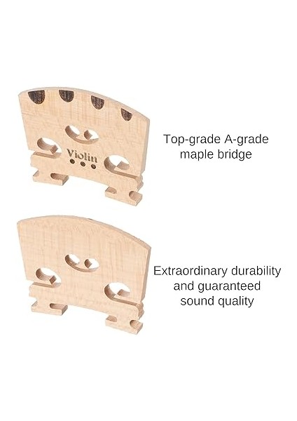 Paket Keman Köprüsü 4/4 Tam Boy Ince Sınıf Akçaağaç Keman Parçaları Müzik Enstrüman Yedek Akçaağaç Keman Köprüler Aracı 4/4 3/4 1/2 1/4 1/4 1/8 1/16 Değiştirmeleri Parçaları indirimleri