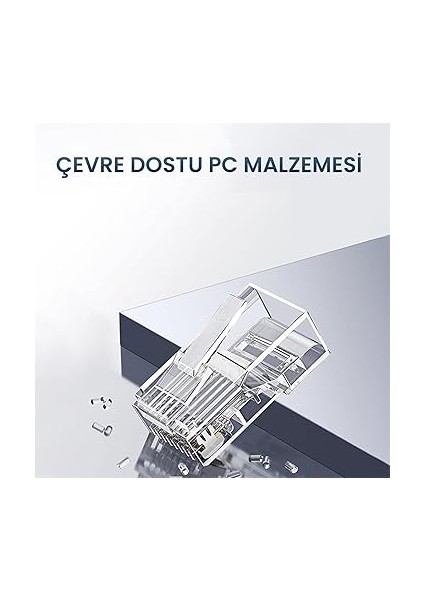 CAT5E RJ45 Jack Ethernet Konnektörü Altın Kaplama 100 Adet indirimleri