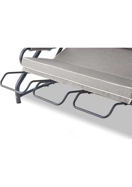 Ayarlanabilir Tenteli Yatma Özellikli Ayak Uzatmalı 3 Kişilik Bahçe Balkon Teras Salıncağı fırsatları