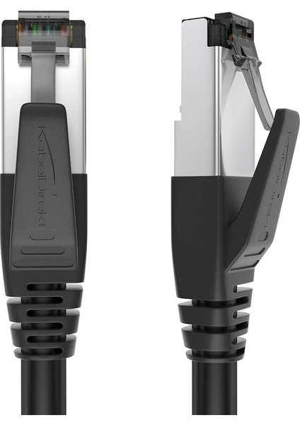 – Cat 8 Ağ Kablosu, 40 Gigabit, Esnek ve Kırılmaz Yapı – 2m (Lan Kablosu/ethernet Kablosu, Maksimum Fiber Hızı Iletir ve Oyun/ps5/xbox Için Uygundur, RJ45 Fiş)