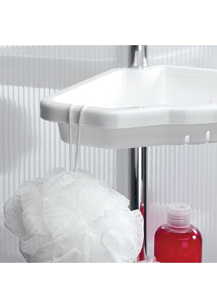 Banyo Köşe Rafı, Aluminyum, Beyaz fiyatları