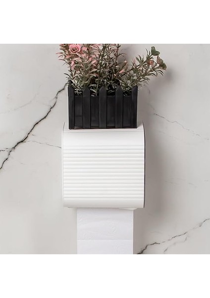 Yapışkanlı Banyo Tuvalet Kağıtlığı Wc Peçetelik Kağıtlık Tutucu Tuvalet Kağıt Organizeri (Beyaz) fırsatları