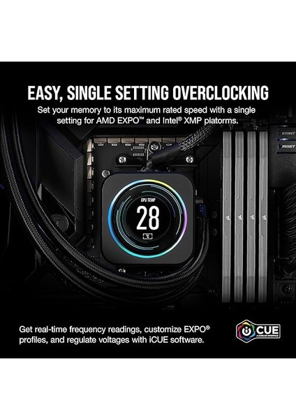 Vengeance Rgb 32GB (2X16GB) 6400MHZ Ddr5 C30 1,30V Ram (CMK32GX5M2B6400Z30) fırsatları