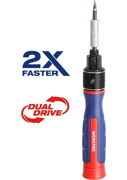 WP221070 9-In-1 Profesyonel Cr-V Cırcırlı Manyetik Hassas Tornavida Seti indirimleri