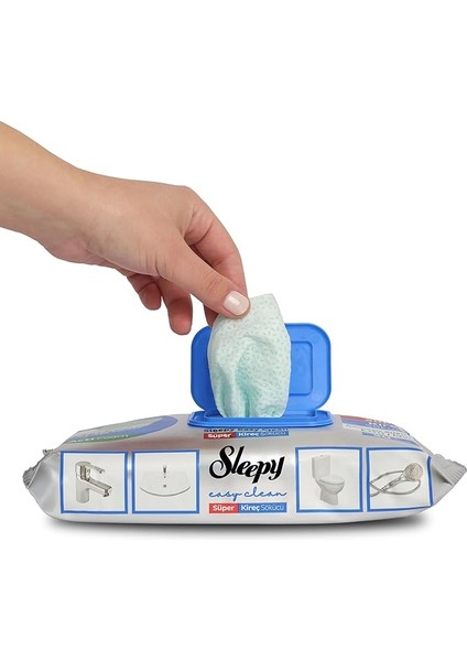 Easy Clean Süper Kireç Sökücü Yüzey Temizlik Havlusu&mendili 4X30 (120 Yaprak)