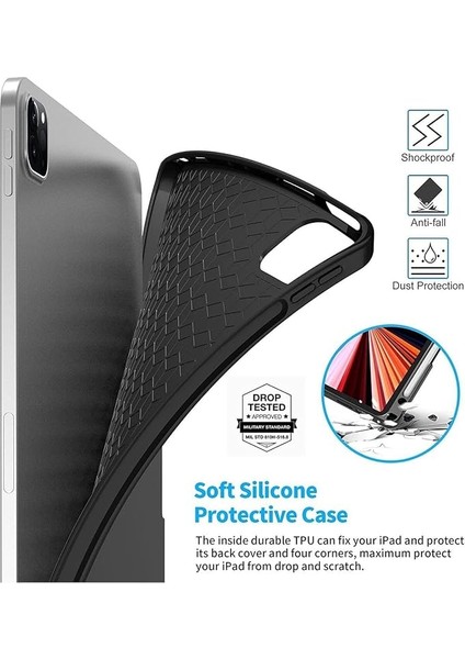 Ipad Air 13inç M3 Çipli 2025 ile Uyumlu Mag Touchpad Blutooth Işıklı Standlı Klavyeli Kılıf fırsatları