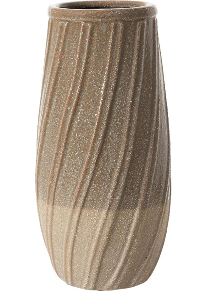 Concept Marron Seramik Vazo 16 x 32 cm
