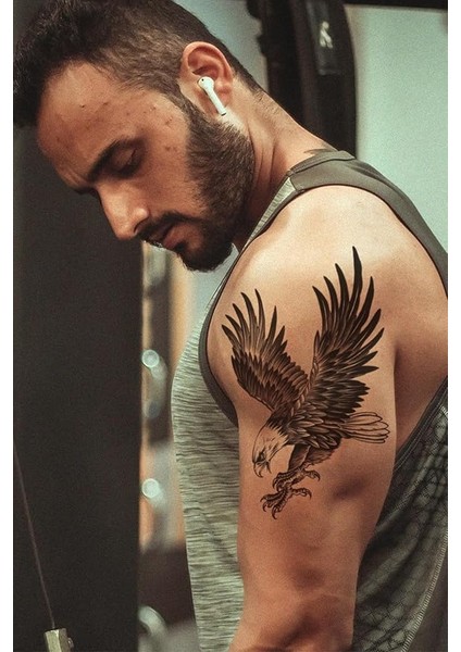 Kartal Dövmesi, Kartal Geçici Dövme Tattoo, Üniseks Dövme, Kol Dövmesi, Omuz Dövmesi, Vücut Dövmesi, Geçici Dövme