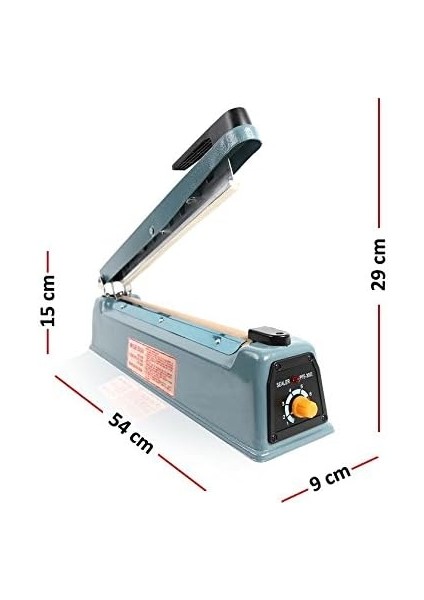 PFS-400I Metal Gövde Poşet Ağzı Kapama Yapıştırma Kapatma Makinesi, Siyah indirimleri