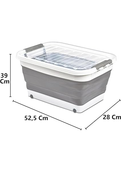 Kapısı Tekerlekli Katlanır Silikon Saklama Çamaşır Sepeti Oyuncak Kutusu Organizer fiyatları