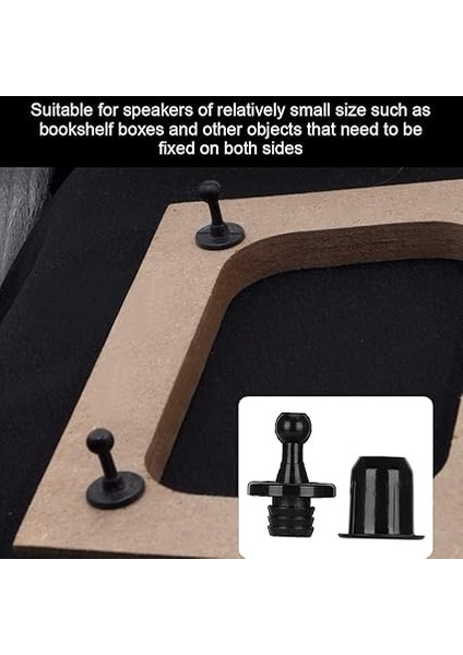 Hoparlörler Bağlantı Elemanı, Dekoratif Tasarım Kauçuk ve Plastik Çıtçıt Sabitleme Tokası, Kitaplık Kutuları ve Daha Fazlası Için Uygun. Dayanıklı, Esnek, Toz Geçirmez, Kurulumu Kolay, Geniş modelleri