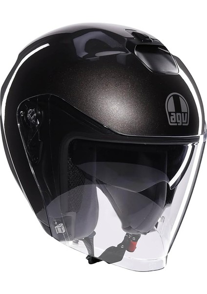 Irides Motosiklet Kaskı Açık Kask Mono Asfalto Grey M