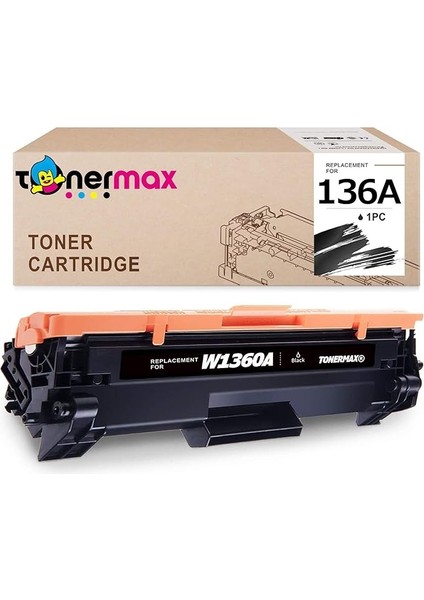Hp Laserjet Mfp M236DW Muadil Toner - Çipli / W1360A / 136A / Hp ile Uyumlu