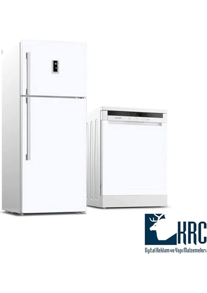 Mat Beyaz- Beyaz Eşya-Buzdolabı-Çamaşır Bulaşık Makinası Kaplama Folyo 30CMX5M Kendinden Yapışkanlı Mat Beyaz KRCNM303 modelleri