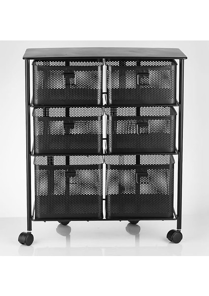 Paslanmaz Metal Sebzelik 3 Katlı (Siyah) fırsatları