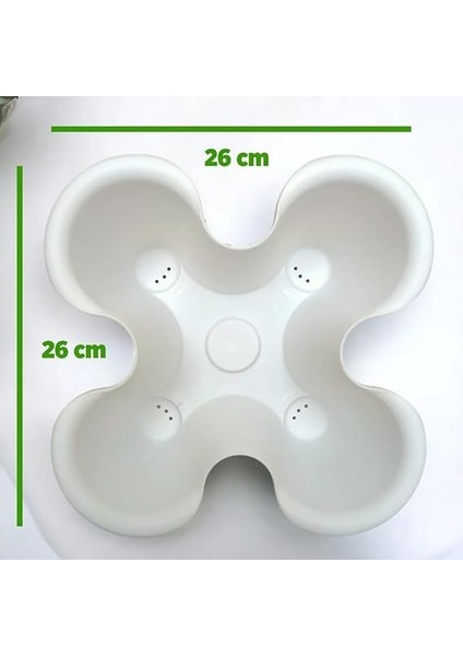 Katlı Şanslı Yonca Kule Saksı Seti Çiçek Bitki Sebze Meyve Salon Mutfak Banyo Bahçe Saksı Seti (Siyah) modelleri