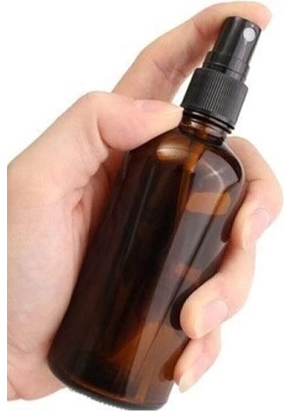 2 Adet Siyah Sprey Başlıklı Amber Cam Şişe 100ML fiyatları