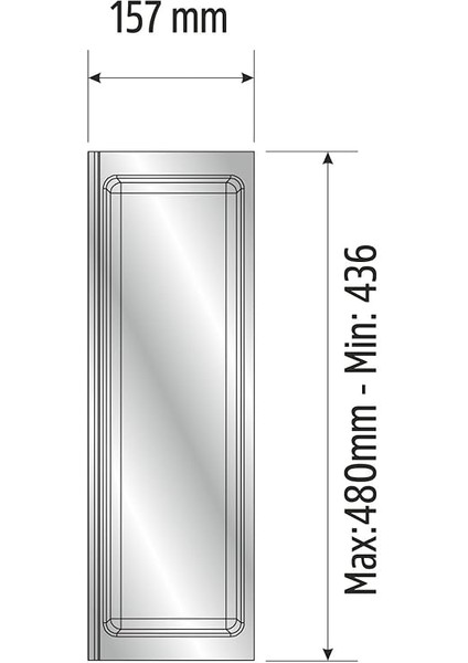 Mutfak Çekmece Içi Tek Bölmeli Kepçelik-Kaşıklık 16CMX48CM(BOYDAN 4cm Kesilebilir) indirimleri