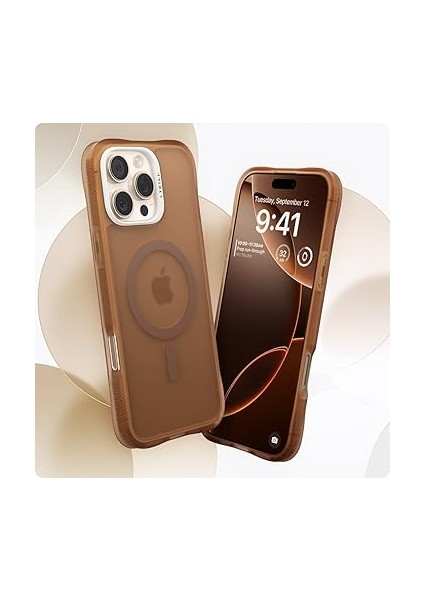 Ciel By Cyrıll iPhone 16 Pro Max ile Uyumlu Magsafe Kılıf Ultrasheer Mag Sararma Karşıtı Hava Kanalı Teknolojisi Askeri Sınıf Koruma Espresso Mat Kapak - ACS08246 fiyatları