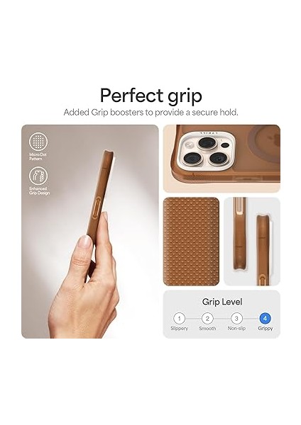 Ciel By Cyrıll iPhone 16 Pro Max ile Uyumlu Magsafe Kılıf Ultrasheer Mag Sararma Karşıtı Hava Kanalı Teknolojisi Askeri Sınıf Koruma Espresso Mat Kapak - ACS08246 indirimleri