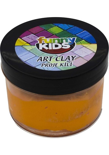 Funny Kids Art Clay Proje Kili 40CC - Turuncu