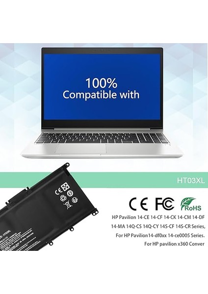 HT03XL L11119-855 Hp Pavilion 14-Ce 14-Cf 14-Df 15-Cs 15-Da 15-Db 15-Dw 17-By 17-Ca Series 15-CS0053CL 15-DW0033NR 15-DA0014DX L114DX 21-54 2 L11421-2C2 HSTNN-UB7J HSTNN-DB8R fırsatları