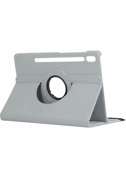 Samsung Galaxy Tab S9 Fe 10.9 Inch X510 ile Uyumlu 360 Derece Döner Standlı Kılıf - FC012 (Gri)