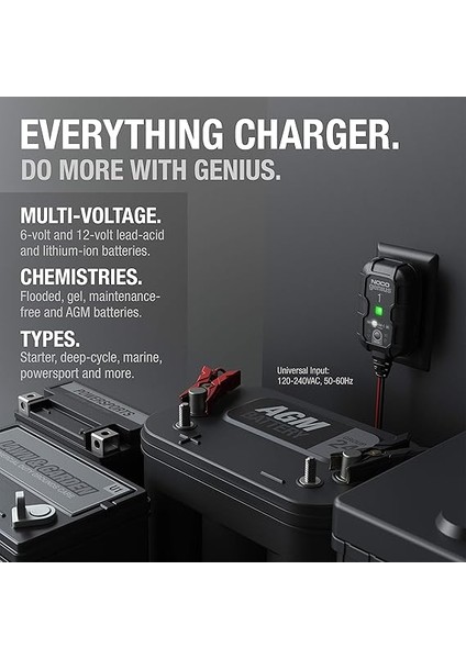 Genıus1 6V/12V 1A Akıllı Akü Şarj ve Akü Bakım/desülfatör indirimleri